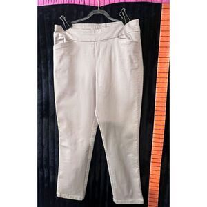 Croft & Barrow Women’s 14 Regular Effortless Stretch Pants Beige Straight Leg